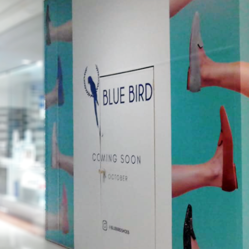 Tapume - loja BlueBird